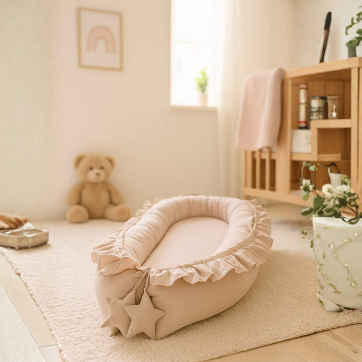 Zacht Babynestje Beige – Veilig Slaapnest voor Baby’s