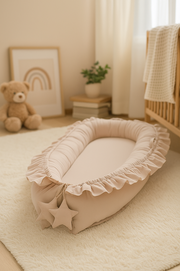Babynestje Beige – Zacht & Veilig Slaapnest voor Baby’s