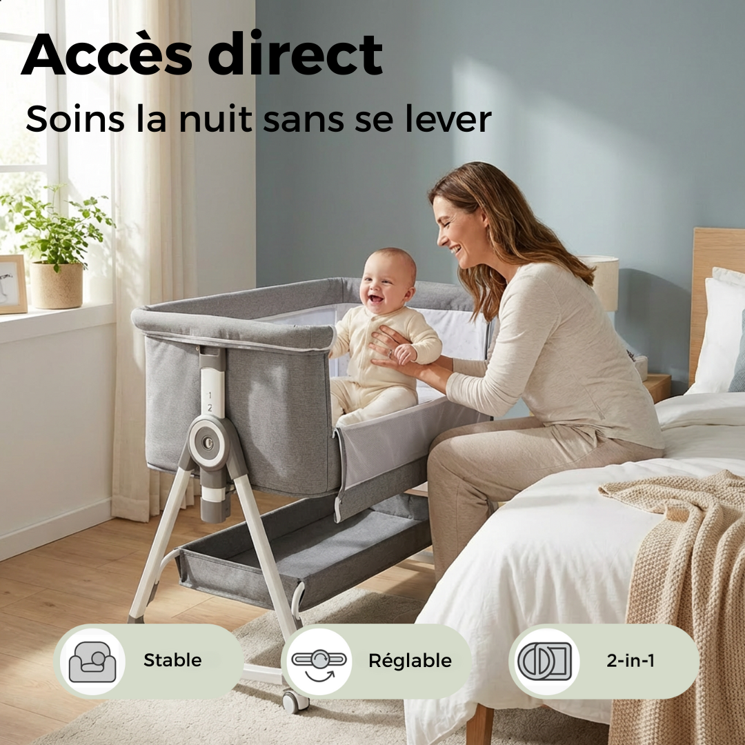 Lit cododo et berceau pour bébé, pour un sommeil tout près