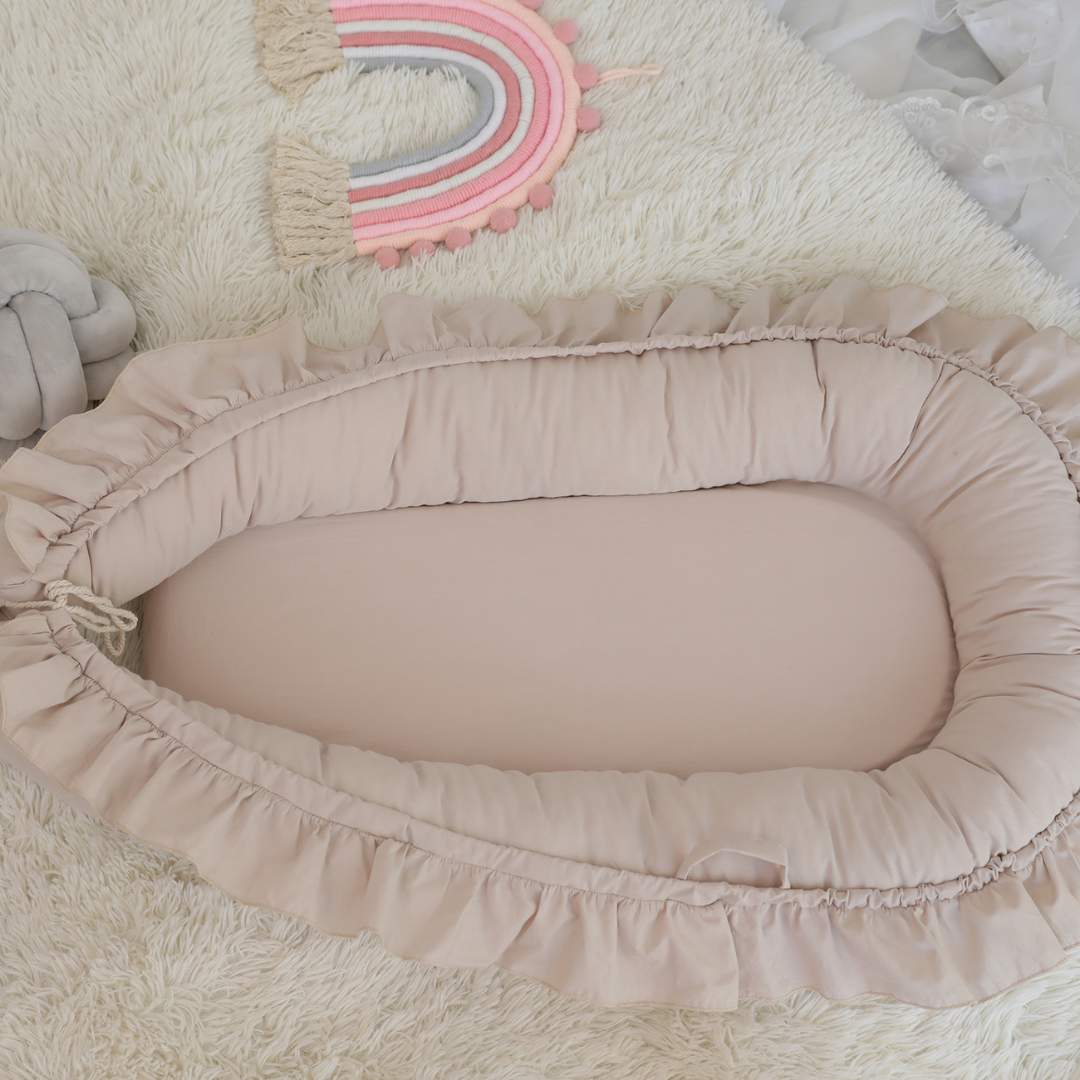 Zacht Babynestje Beige – Veilig Slaapnest voor Baby’s