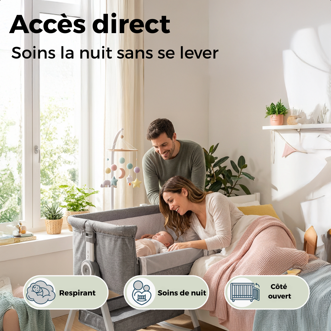 Lit cododo et berceau pour bébé, pour un sommeil tout près