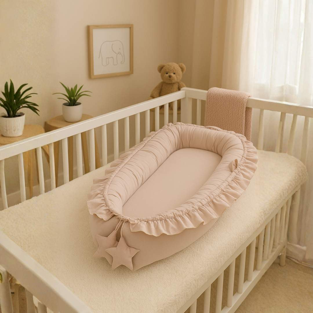 Zacht Babynestje Beige – Veilig Slaapnest voor Baby’s
