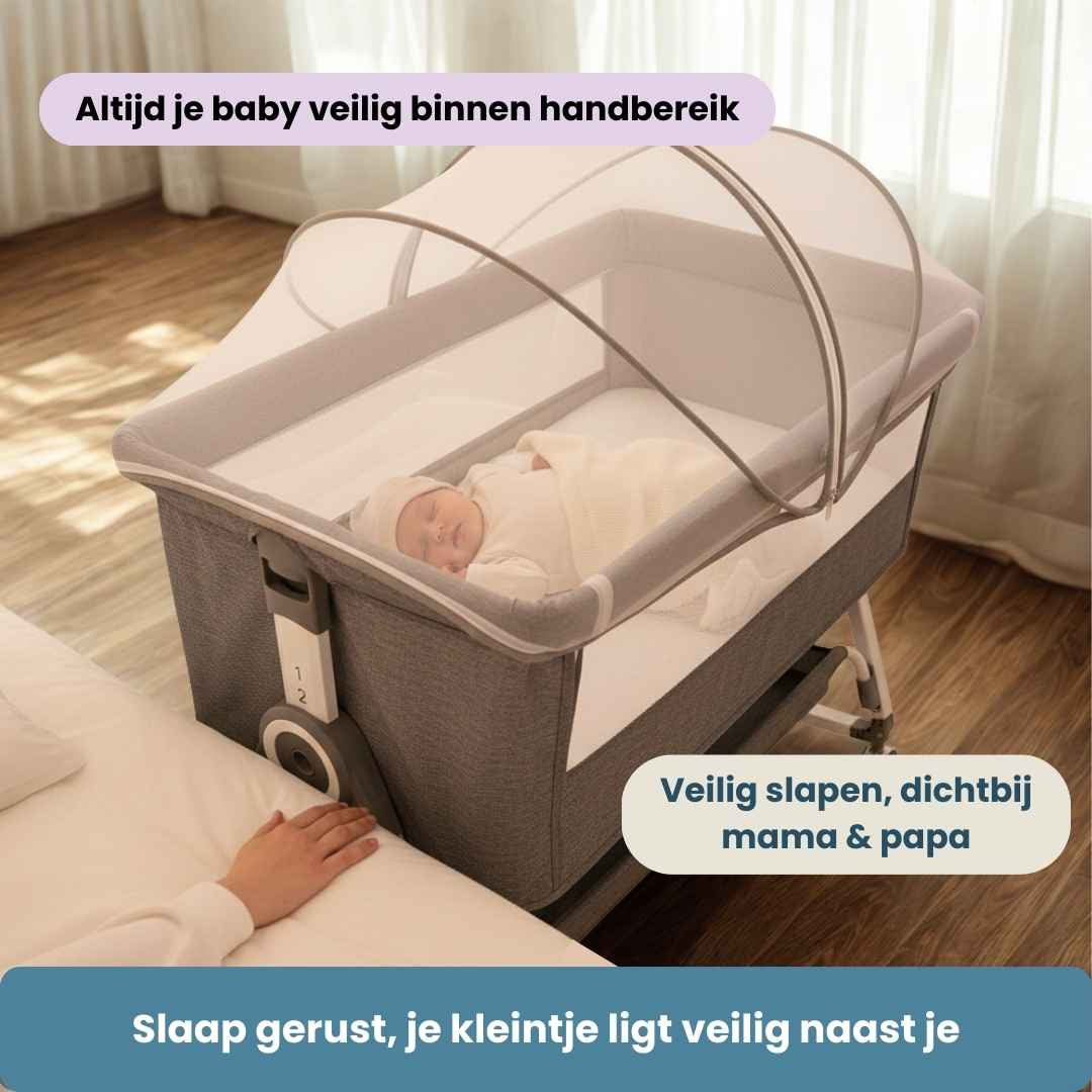 Co-Sleeper Babybed & Wiegje, Slaap Dichtbij