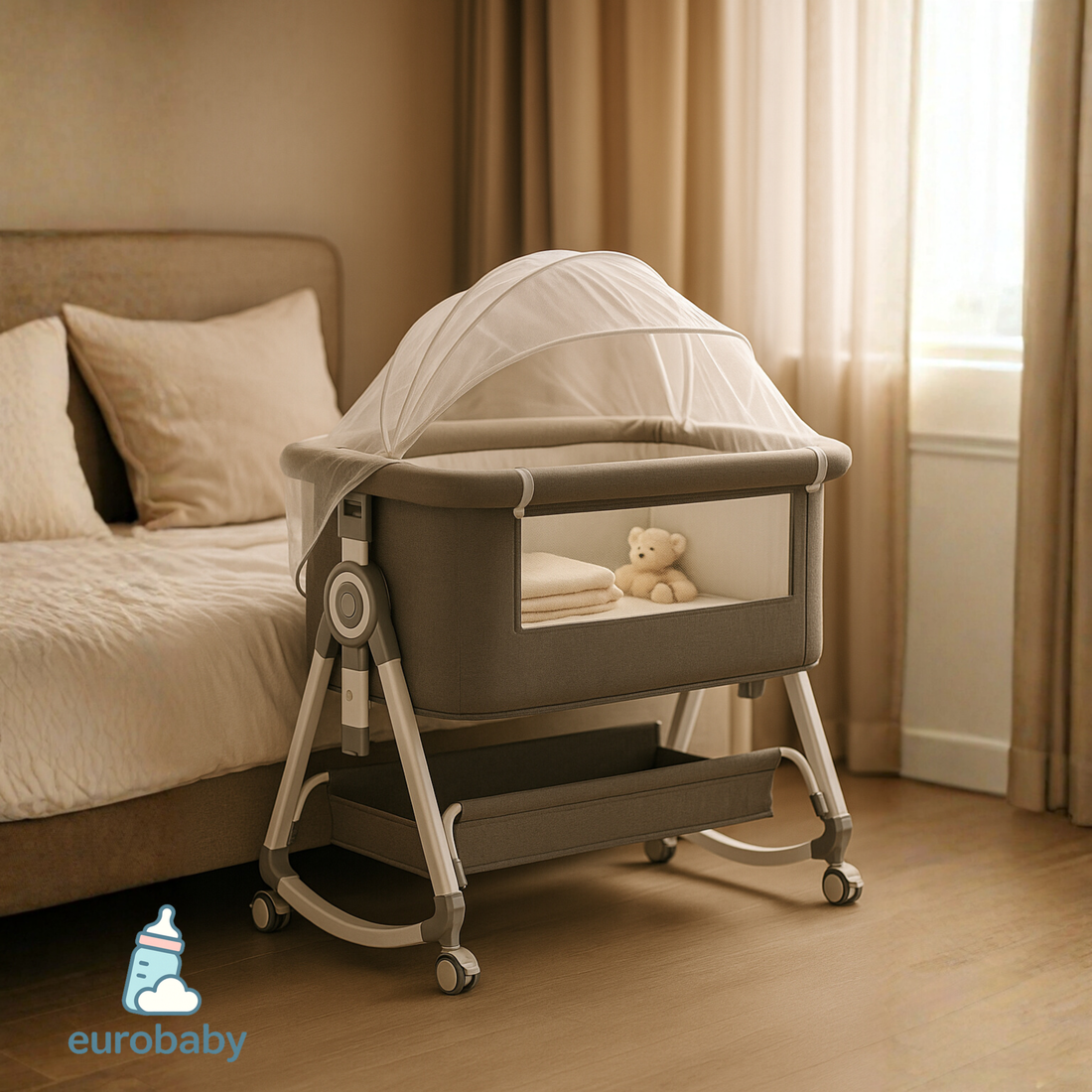 Eurobaby Co-Sleeper – Slaap Dichtbij, Veilig & Comfortabe