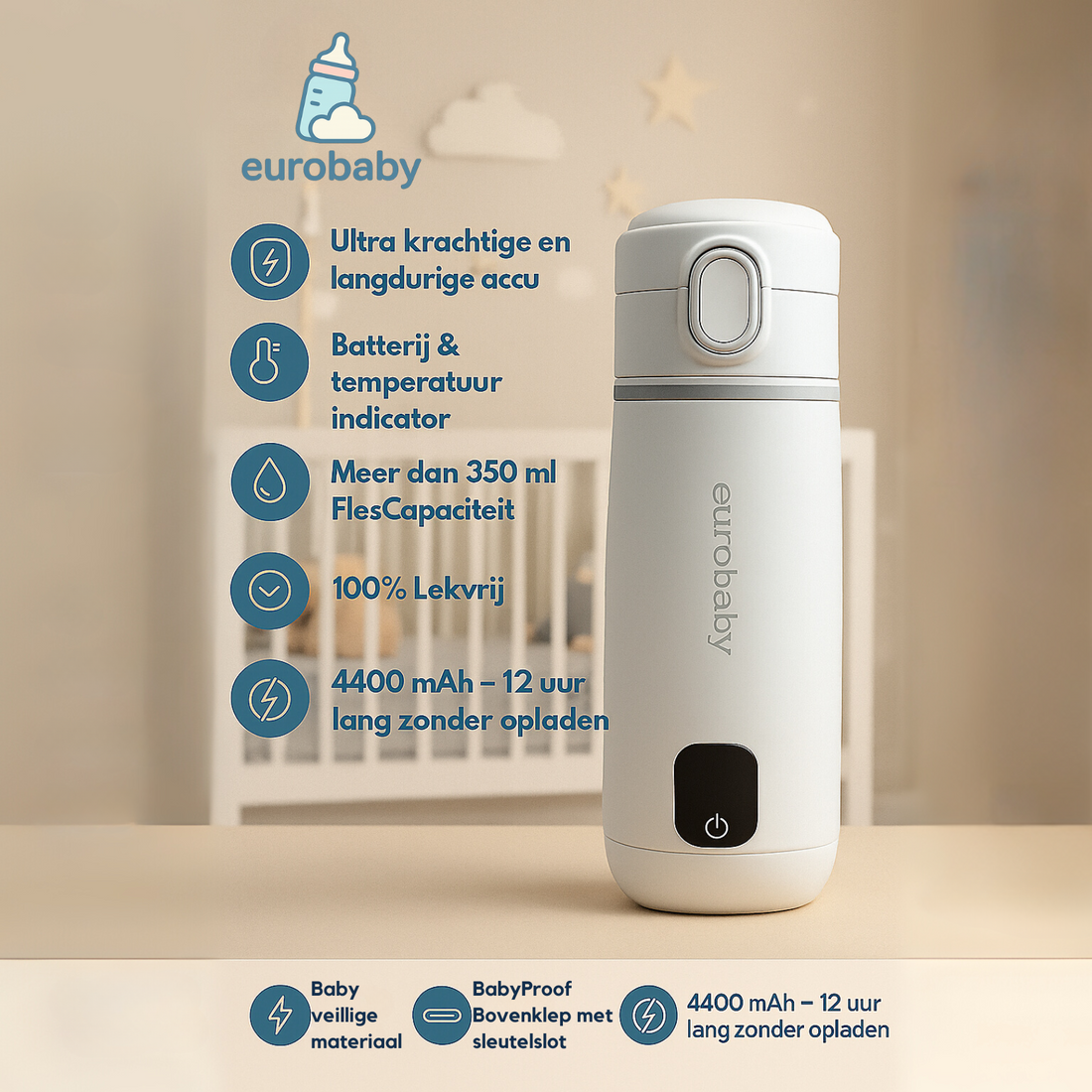 EuroBaby Flessenwarmer – Altijd Warme Melk