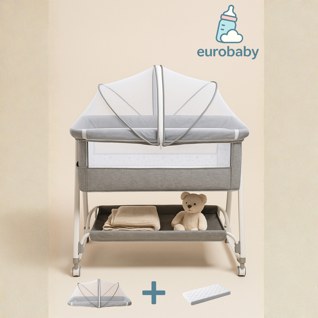 Eurobaby Co-Sleeper – Slaap Dichtbij, Veilig & Comfortabe