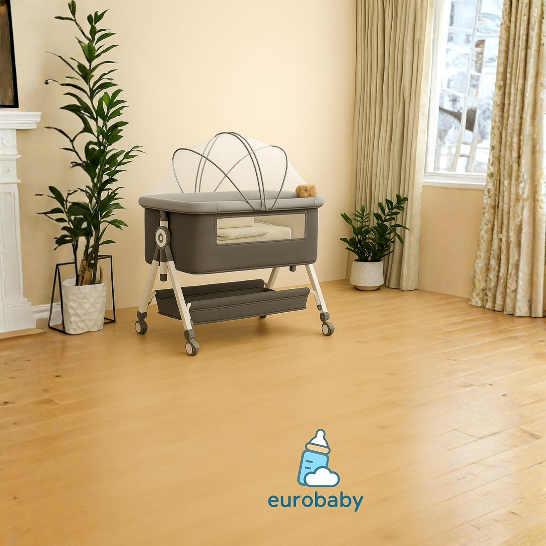 Eurobaby Co-Sleeper – Slaap Dichtbij, Veilig & Comfortabe